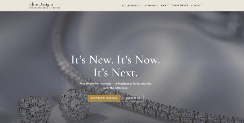 jewelry website redesign